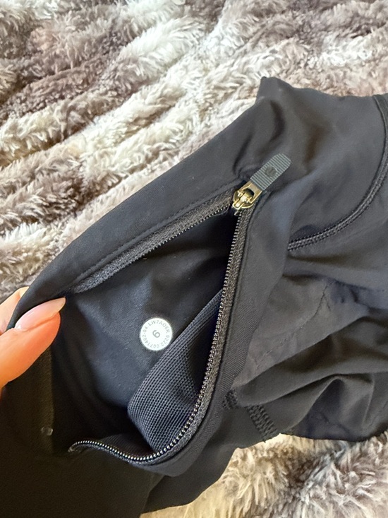 lululemon athletica Black Athletic Running Shorts with Zip Pocket - Picture 2 of 2